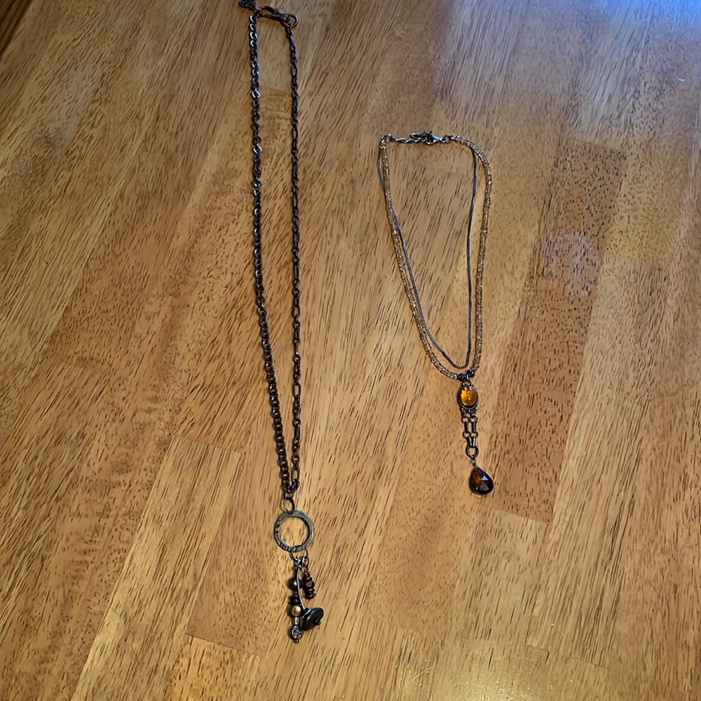 Two necklaces, both locally made